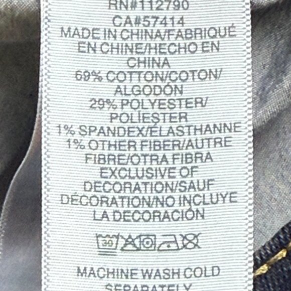 True Religion Men Ricky Stretch Relaxed Straight Big T Dark Blue Jeans 36x34 NWT - Picture 9 of 13